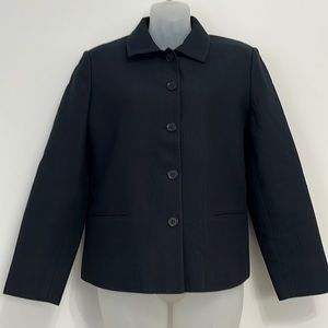 Talbots cotton pique blazer